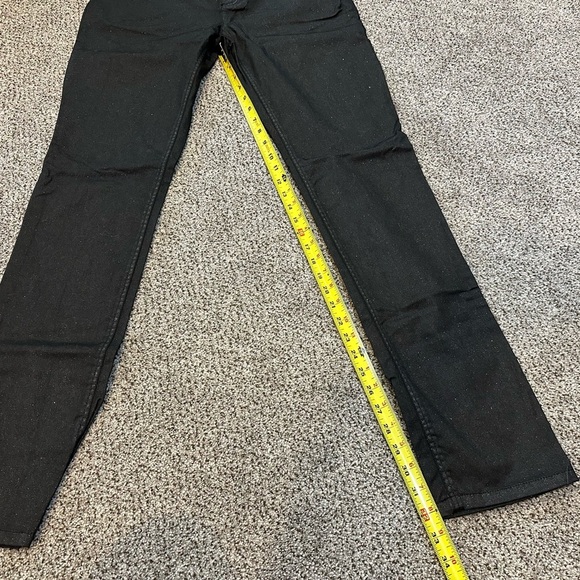 H & M Divided Size 12 32 Black Sparkly Jeans Straight Leg R $65 - Picture 13 of 15
